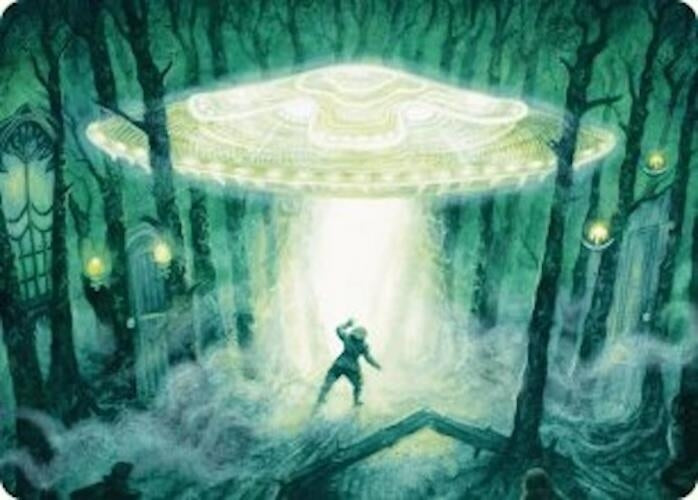 Image for Unidentified Hovership Art Card (Art Series: Duskmourn: House of Horror) (2) - Magic: The Gathering