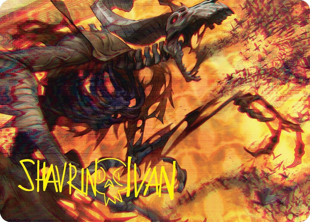 Image for Unwanted Remake Art Card (Gold-Stamped Signature) (Art Series: Duskmourn: House of Horror) (31) - Magic: The Gathering
