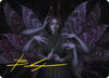 Image for Demonic Counsel Art Card (7/54) (Gold-Stamped Signature) (Art Series: Duskmourn: House of Horror) (7) - Magic: The Gathering