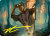 Image for House Cartographer Art Card (Gold-Stamped Signature) (Art Series: Duskmourn: House of Horror) (15) - Magic: The Gathering