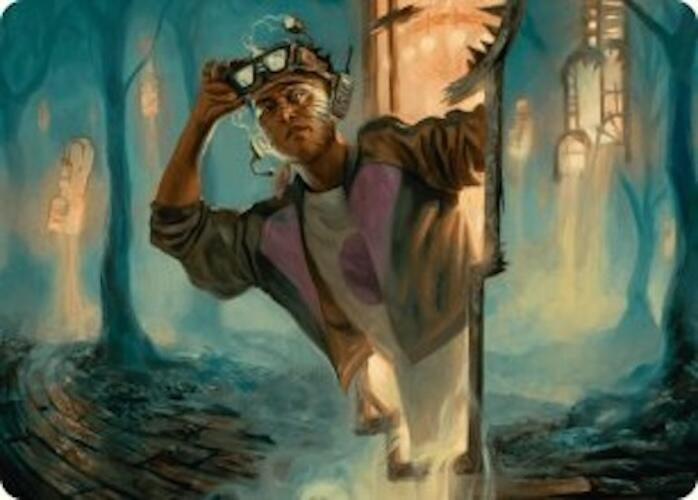 Image for House Cartographer Art Card (Art Series: Duskmourn: House of Horror) (15) - Magic: The Gathering