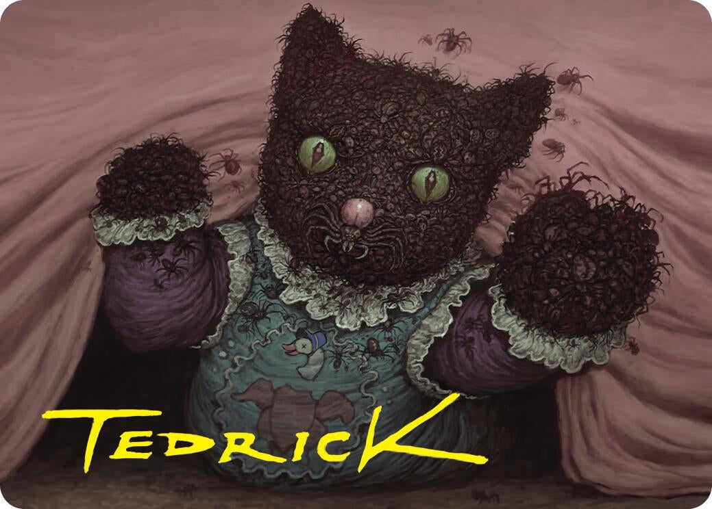Image for Twitching Doll Art Card (Gold-Stamped Signature) (Art Series: Duskmourn: House of Horror) (48) - Magic: The Gathering