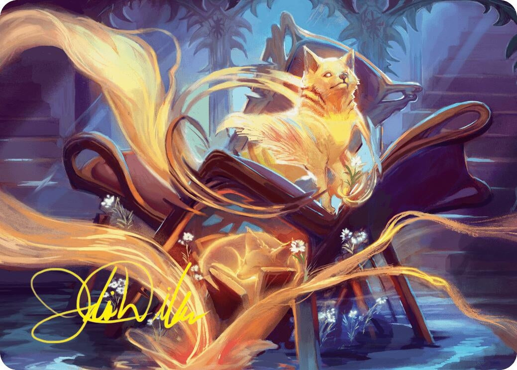 Image for Inquisitive Glimmer Art Card (Gold-Stamped Signature) (Art Series: Duskmourn: House of Horror) (17) - Magic: The Gathering