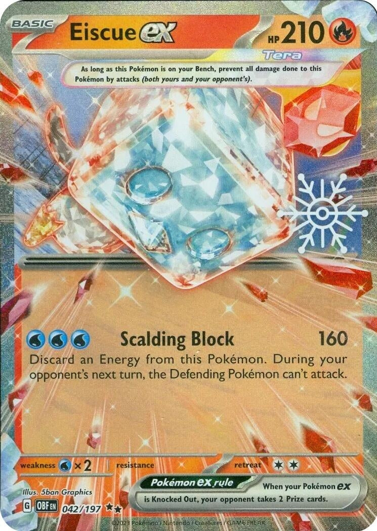 Image for Eiscue ex (Holiday Calendar) (Miscellaneous Cards & Products) (042/197) - Pokemon