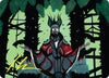 Image for Victor, Valgavoth's Seneschal Art Card (23/54) (Gold-Stamped Signature) (Art Series: Duskmourn: House of Horror) (23) - Magic: The Gathering