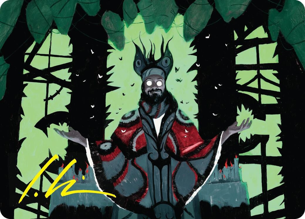 Image for Victor, Valgavoth's Seneschal Art Card (23/54) (Gold-Stamped Signature) (Art Series: Duskmourn: House of Horror) (23) - Magic: The Gathering