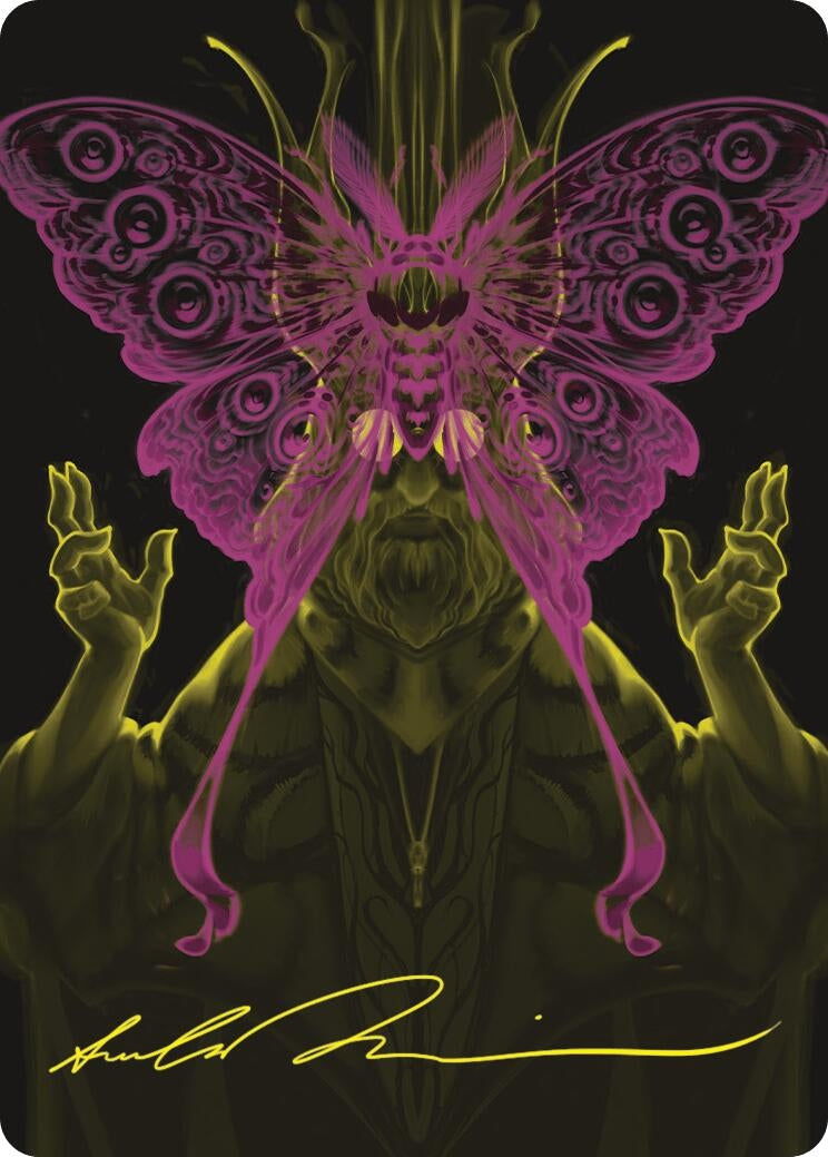 Image for Victor, Valgavoth's Seneschal Art Card (44/54) (Gold-Stamped Signature) (Art Series: Duskmourn: House of Horror) (44) - Magic: The Gathering