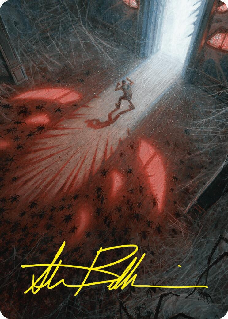 Image for Fear My Authority Art Card (Gold-Stamped Signature) (Art Series: Duskmourn: House of Horror) (49) - Magic: The Gathering