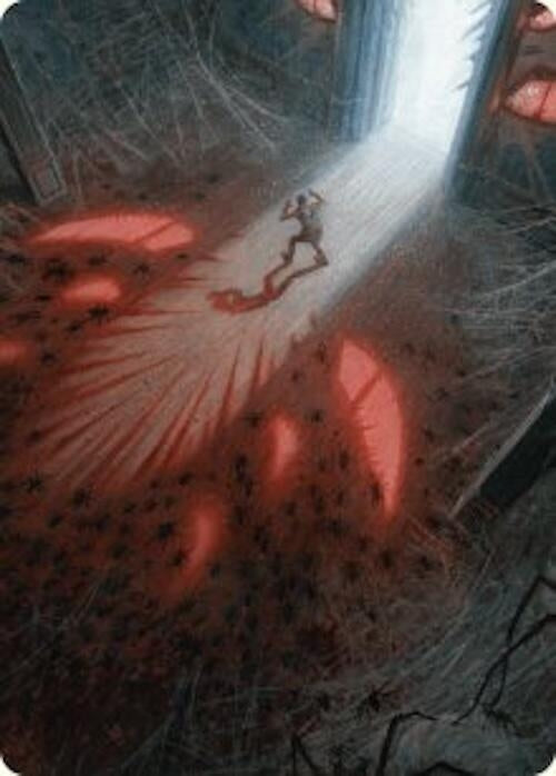 Image for Fear My Authority Art Card (Art Series: Duskmourn: House of Horror) (49) - Magic: The Gathering
