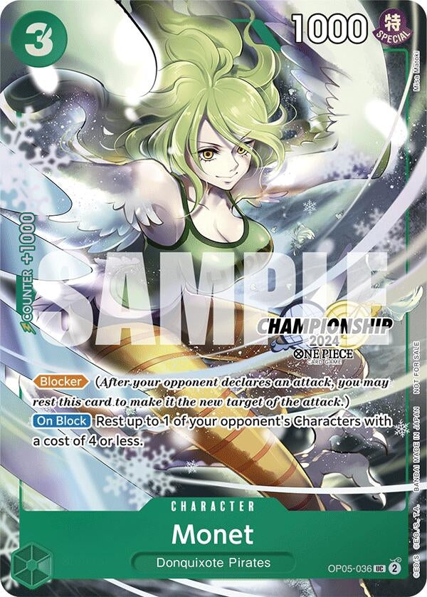 Image for Monet (CS 2024 Event Pack Finalist) (One Piece Promotion Cards) (OP05-036) - One Piece Card Game