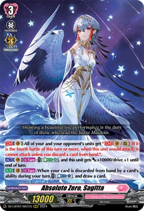 Image for Absolute Zero, Sagitta (DZ-LBT01: Lyrical Monasterio Sparkling Stars!) (DZ-LBT01/001EN) - Cardfight Vanguard
