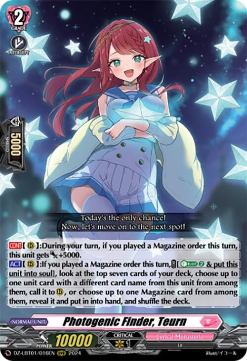 Image for Photogenic Finder, Teurn (DZ-LBT01: Lyrical Monasterio Sparkling Stars!) (DZ-LBT01/016EN) - Cardfight Vanguard