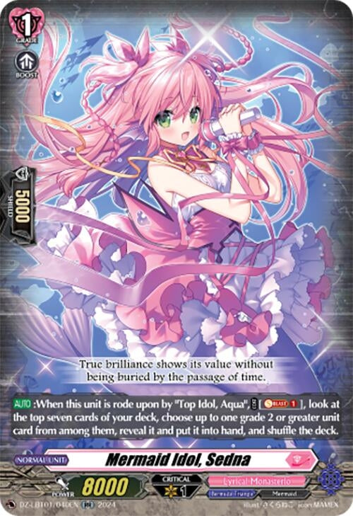 Image for Mermaid Idol, Sedna (DZ-LBT01: Lyrical Monasterio Sparkling Stars!) (DZ-LBT01/040EN) - Cardfight Vanguard