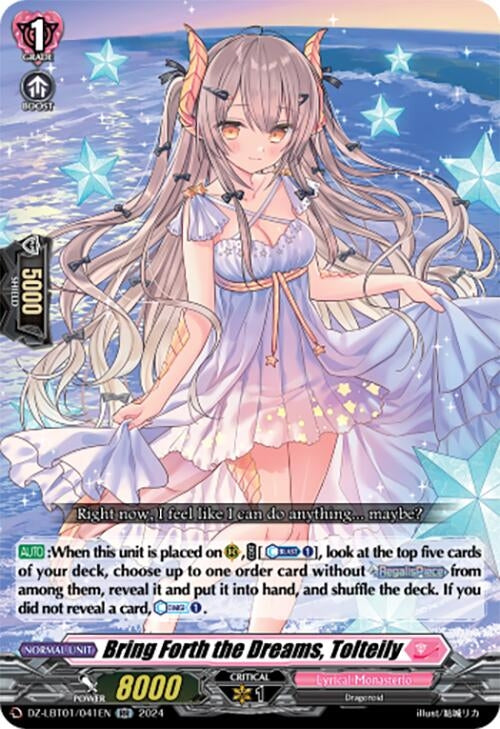 Image for Bring Forth the Dreams, Tolteily (DZ-LBT01: Lyrical Monasterio Sparkling Stars!) (DZ-LBT01/041EN) - Cardfight Vanguard