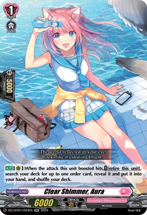 Image for Clear Shimmer, Aura (DZ-LBT01: Lyrical Monasterio Sparkling Stars!) (DZ-LBT01/043EN) - Cardfight Vanguard