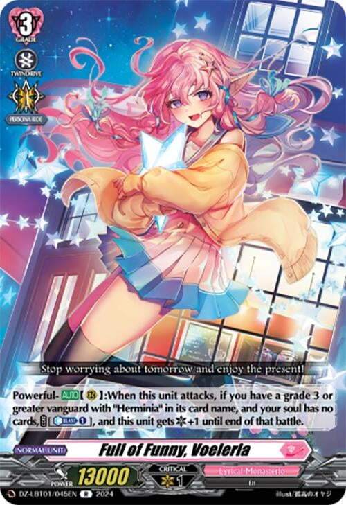 Image for Full of Funny, Voelerla (DZ-LBT01: Lyrical Monasterio Sparkling Stars!) (DZ-LBT01/045EN) - Cardfight Vanguard