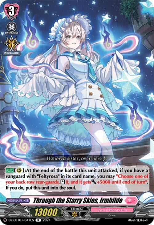 Image for Through the Starry Skies, Irmhilde (DZ-LBT01: Lyrical Monasterio Sparkling Stars!) (DZ-LBT01/047EN) - Cardfight Vanguard