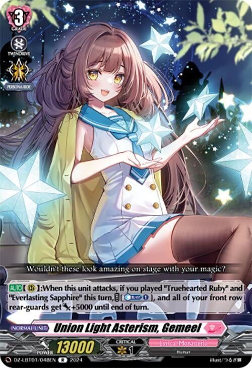 Image for Union Light Asterism, Gemeel (DZ-LBT01: Lyrical Monasterio Sparkling Stars!) (DZ-LBT01/048EN) - Cardfight Vanguard