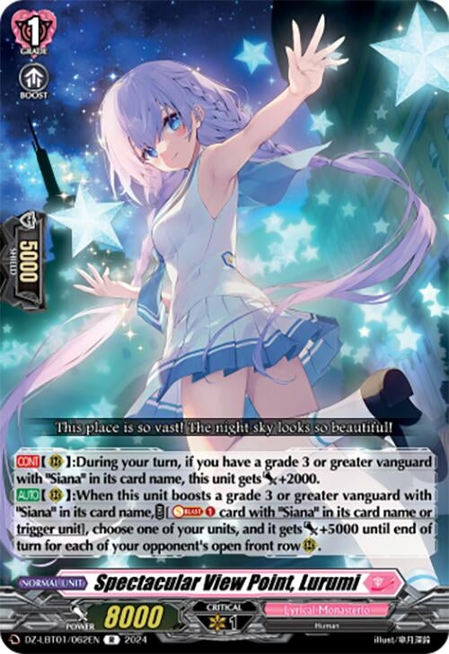 Image for Spectacular View Point, Lurumi (DZ-LBT01: Lyrical Monasterio Sparkling Stars!) (DZ-LBT01/062EN) - Cardfight Vanguard
