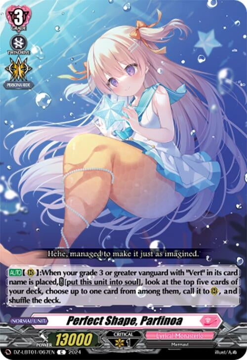 Image for Perfect Shape, Parfinoa (DZ-LBT01: Lyrical Monasterio Sparkling Stars!) (DZ-LBT01/067EN) - Cardfight Vanguard