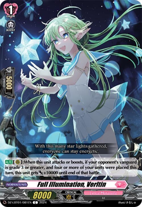 Image for Full Illumination, Verltin (DZ-LBT01: Lyrical Monasterio Sparkling Stars!) (DZ-LBT01/081EN) - Cardfight Vanguard