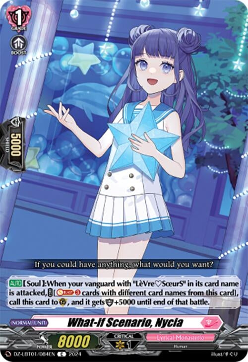 Image for What-if Scenario, Nycia (DZ-LBT01: Lyrical Monasterio Sparkling Stars!) (DZ-LBT01/084EN) - Cardfight Vanguard