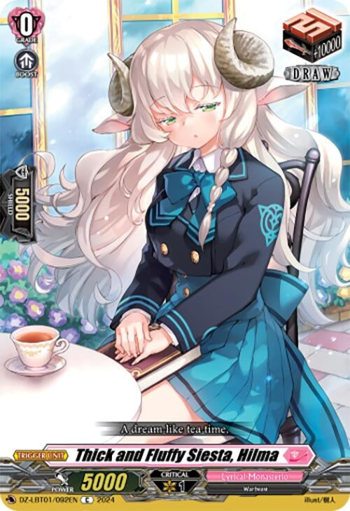 Image for Thick and Fluffy Siesta, Hilma (DZ-LBT01: Lyrical Monasterio Sparkling Stars!) (DZ-LBT01/092EN) - Cardfight Vanguard