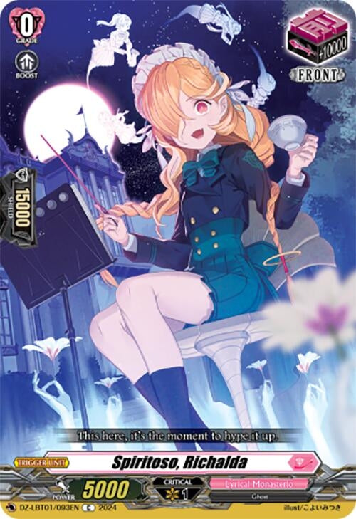 Image for Spiritoso, Richalda (DZ-LBT01: Lyrical Monasterio Sparkling Stars!) (DZ-LBT01/093EN) - Cardfight Vanguard