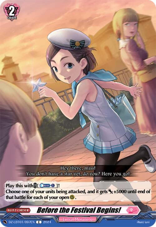 Image for Before the Festival Begins! (DZ-LBT01: Lyrical Monasterio Sparkling Stars!) (DZ-LBT01/097EN) - Cardfight Vanguard