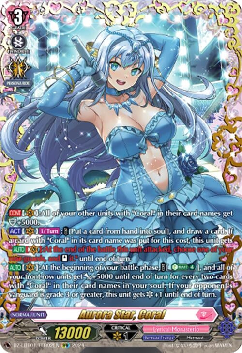 Image for Aurora Star, Coral (FFR) (DZ-LBT01: Lyrical Monasterio Sparkling Stars!) (DZ-LBT01/FFR02EN) - Cardfight Vanguard