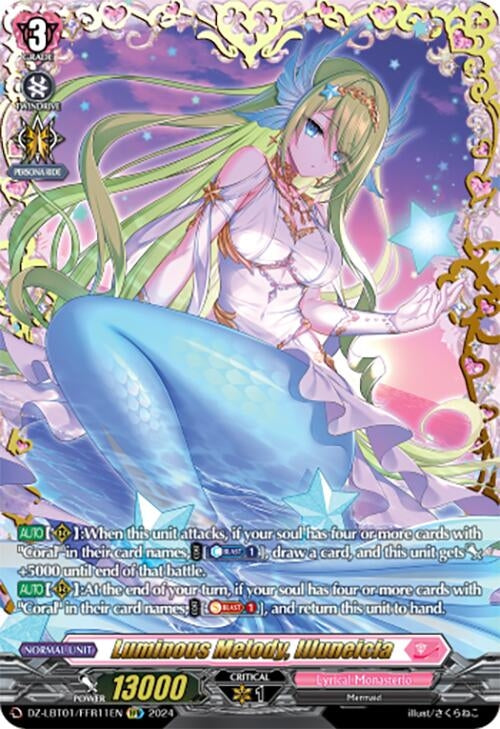 Image for Luminous Melody, Illuneicia (FFR) (DZ-LBT01: Lyrical Monasterio Sparkling Stars!) (DZ-LBT01/FFR11EN) - Cardfight Vanguard