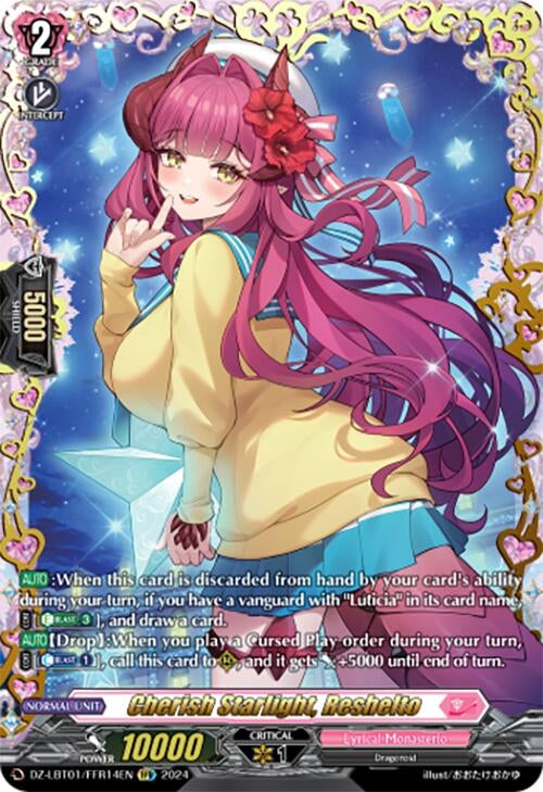Image for Cherish Starlight, Reshelto (FFR) (DZ-LBT01: Lyrical Monasterio Sparkling Stars!) (DZ-LBT01/FFR14EN) - Cardfight Vanguard