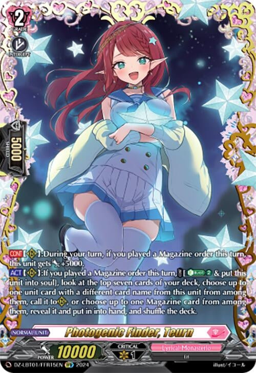 Image for Photogenic Finder, Teurn (FFR) (DZ-LBT01: Lyrical Monasterio Sparkling Stars!) (DZ-LBT01/FFR15EN) - Cardfight Vanguard