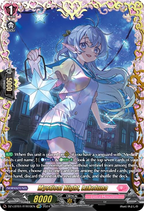 Image for Mystical Night, Lukcluna (FFR) (DZ-LBT01: Lyrical Monasterio Sparkling Stars!) (DZ-LBT01/FFR19EN) - Cardfight Vanguard