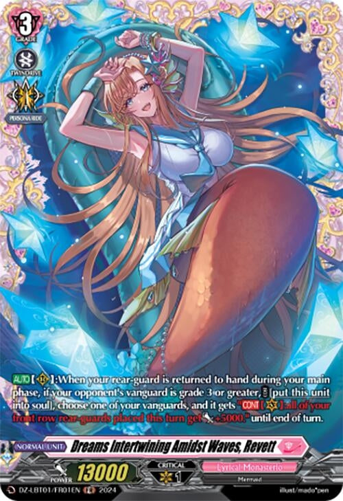 Image for Dreams Intertwining Amidst Waves, Revett (FR) (DZ-LBT01: Lyrical Monasterio Sparkling Stars!) (DZ-LBT01/FR01EN) - Cardfight Vanguard