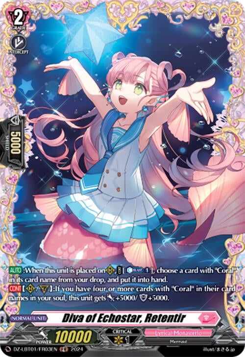 Image for Diva of Echostar, Retentir (FR) (DZ-LBT01: Lyrical Monasterio Sparkling Stars!) (DZ-LBT01/FR03EN) - Cardfight Vanguard