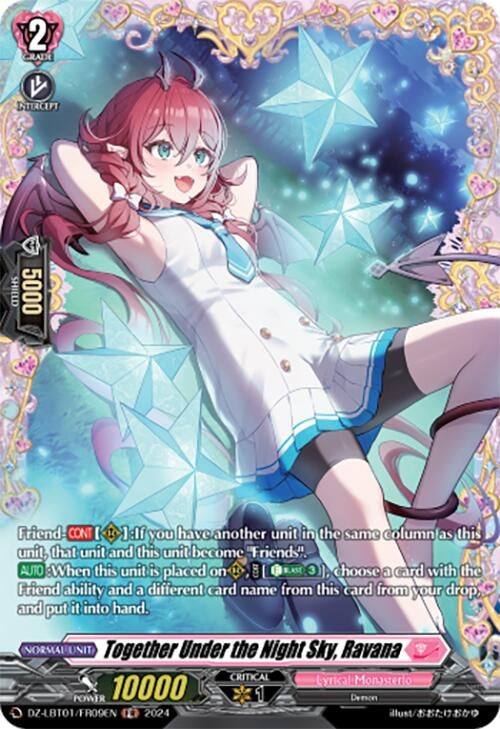 Image for Together Under the Night Sky, Ravana (FR) (DZ-LBT01: Lyrical Monasterio Sparkling Stars!) (DZ-LBT01/FR09EN) - Cardfight Vanguard