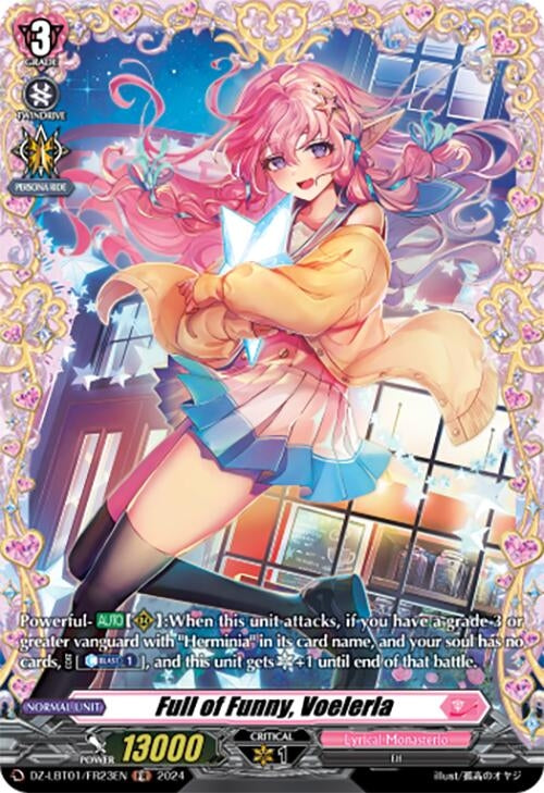 Image for Full of Funny, Voelerla (FR) (DZ-LBT01: Lyrical Monasterio Sparkling Stars!) (DZ-LBT01/FR23EN) - Cardfight Vanguard