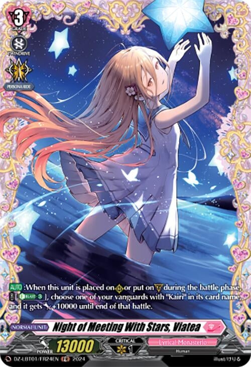 Image for Night of Meeting With Stars, Viatea (FR) (DZ-LBT01: Lyrical Monasterio Sparkling Stars!) (DZ-LBT01/FR24EN) - Cardfight Vanguard