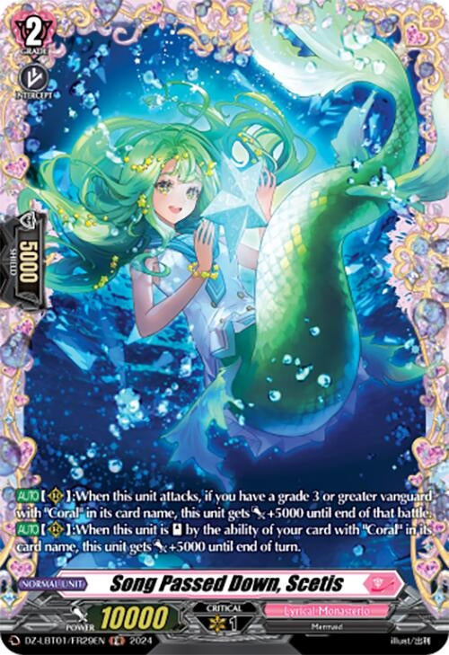 Image for Song Passed Down, Scetis (FR) (DZ-LBT01: Lyrical Monasterio Sparkling Stars!) (DZ-LBT01/FR29EN) - Cardfight Vanguard