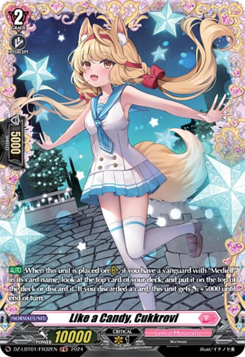Image for Like a Candy, Cukkrovi (FR) (DZ-LBT01: Lyrical Monasterio Sparkling Stars!) (DZ-LBT01/FR32EN) - Cardfight Vanguard