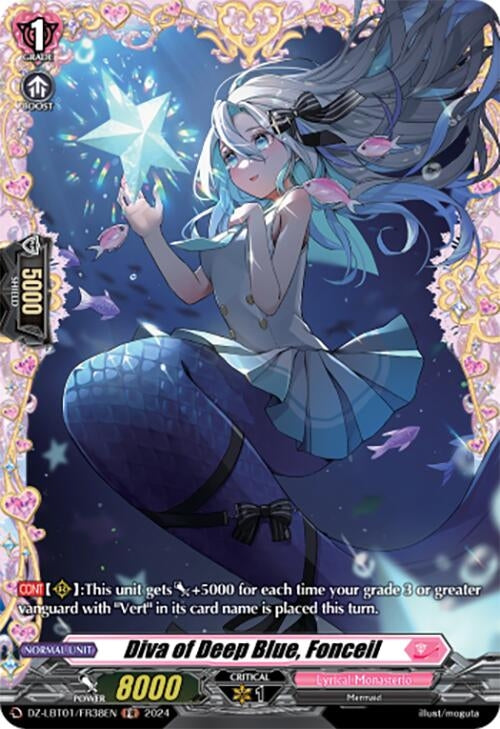 Image for Diva of Deep Blue, Fonceil (FR) (DZ-LBT01: Lyrical Monasterio Sparkling Stars!) (DZ-LBT01/FR38EN) - Cardfight Vanguard