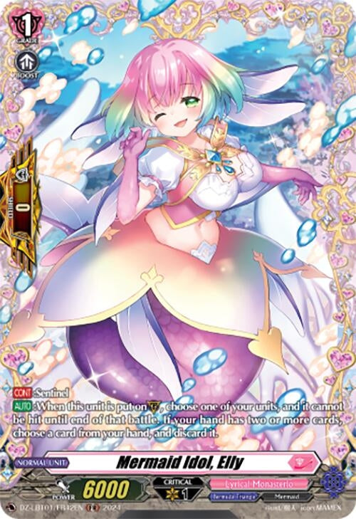 Image for Mermaid Idol, Elly (FR) (DZ-LBT01: Lyrical Monasterio Sparkling Stars!) (DZ-LBT01/FR42EN) - Cardfight Vanguard
