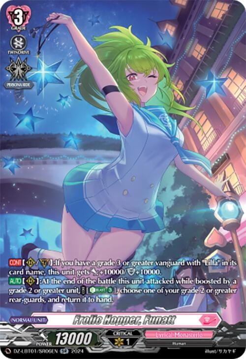 Image for Frolic Hopper, Funatt (SR) (DZ-LBT01: Lyrical Monasterio Sparkling Stars!) (DZ-LBT01/SR06EN) - Cardfight Vanguard