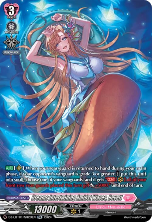 Image for Dreams Intertwining Amidst Waves, Revett (SR) (DZ-LBT01: Lyrical Monasterio Sparkling Stars!) (DZ-LBT01/SR20EN) - Cardfight Vanguard