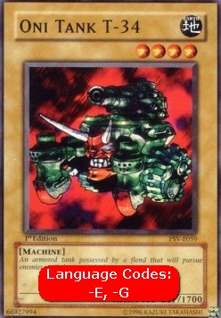 Oni Tank T-34 (V.1 - Common) - Pharaoh's Servant (Common) [PSV-059]