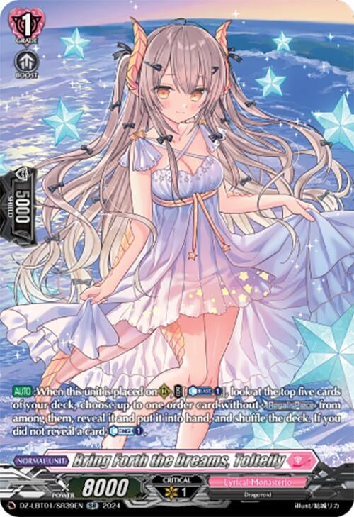 Image for Bring Forth the Dreams, Tolteily (SR) (DZ-LBT01: Lyrical Monasterio Sparkling Stars!) (DZ-LBT01/SR39EN) - Cardfight Vanguard