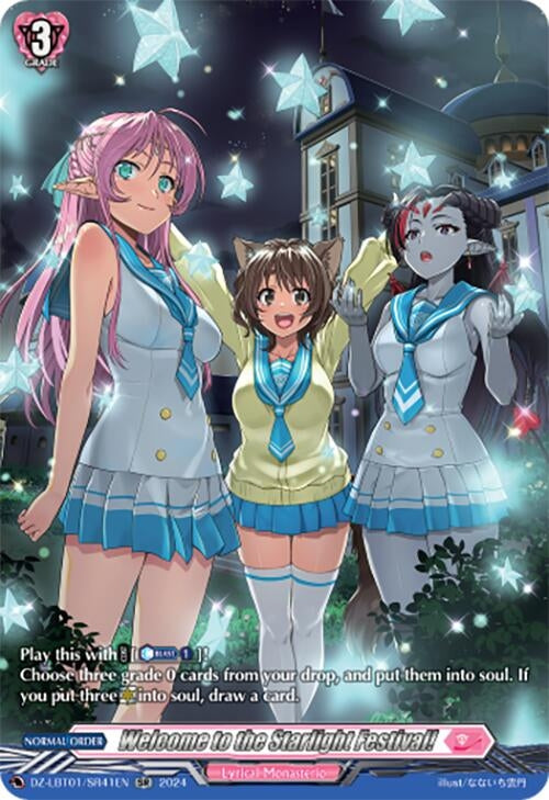 Image for Welcome to the Starlight Festival! (SR) (DZ-LBT01: Lyrical Monasterio Sparkling Stars!) (DZ-LBT01/SR41EN) - Cardfight Vanguard