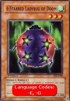 4-Starred Ladybug of Doom (V.1 - Common) - Pharaoh's Servant (Common) [PSV-088]