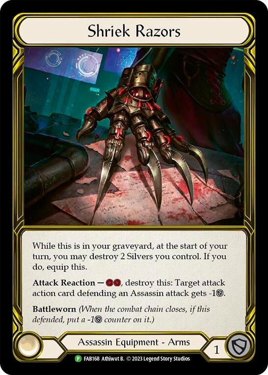 Image for Shriek Razors - FAB168 (Flesh and Blood: Promo Cards) (FAB168) - Flesh and Blood TCG